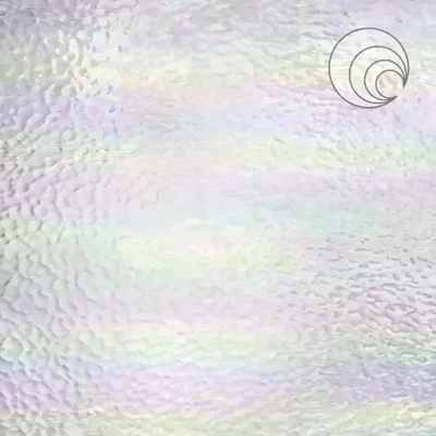 Clear Hammered Iridescent