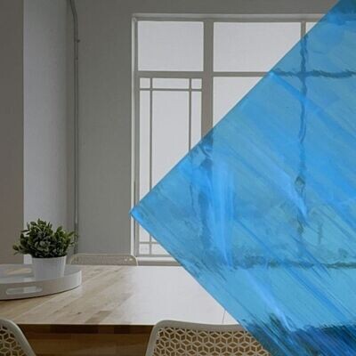 Sky Blue / White wispy (System96 Fusible)