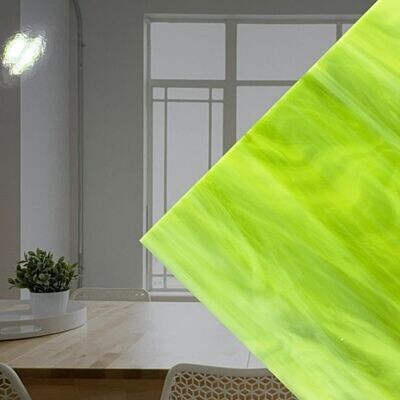 Lime Green/White Translucent