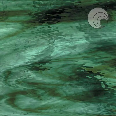 Deep Olive/Sea Green Waterglass (System96 Fusible)