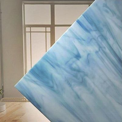 White/Colonial Blue Opal