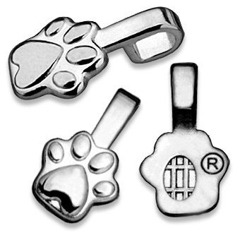 925 Sølvbelagt &quot;Paw&quot; smykkeplater