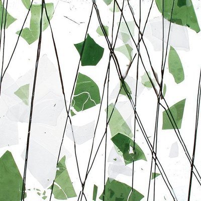 Grønn Hvit Fracture - Streamer