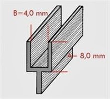 Y-Bly flat 8x4 mm