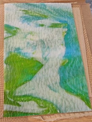 Kokomo Turquoise, Yellow, White, Lime Geeen, Clear Granite