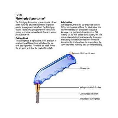 Toyo TC600 Pistol-Grip Supercutter (Oljeglasskjærer)