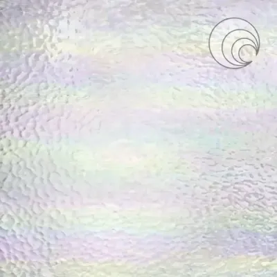 Clear Hammered Iridescent