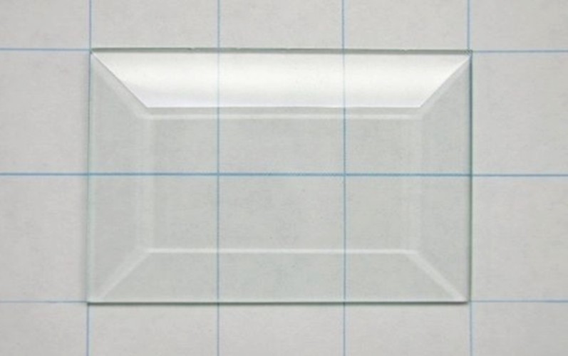 Salg! Fasettslipt Rektangel 155 x 250 mm