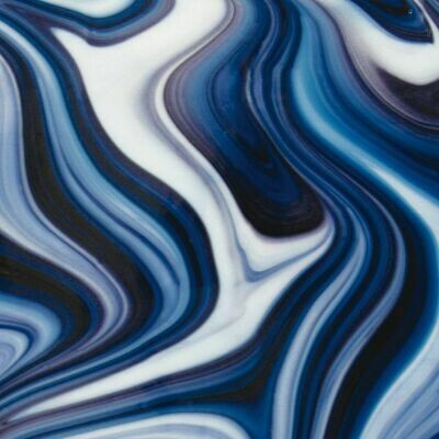 Firelight White, Deep Aqua, Concord "Blackberry Cream" OpalArt™ (System96 Fusible)