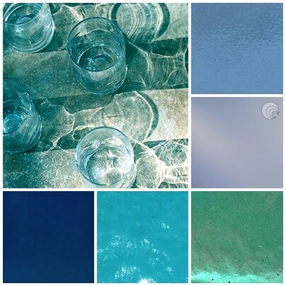 Mosaikk avkapp fargepakke "Mix Blues" - 1/2kg Mosaikk avkapp fargepakke "Mix Blues" - 1/2kg