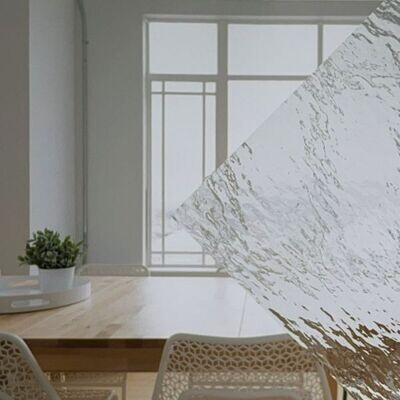 Clear Rough Rolled - Spectrum Glass