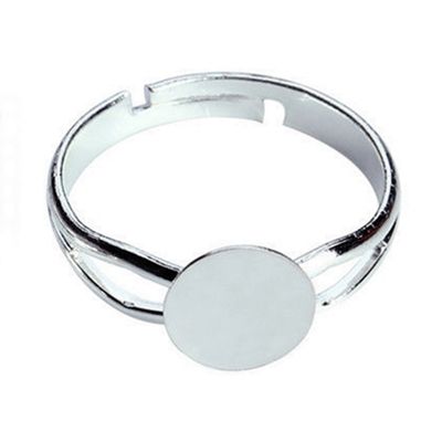 Sølvbelagt Justerbar Ringer - Elegant