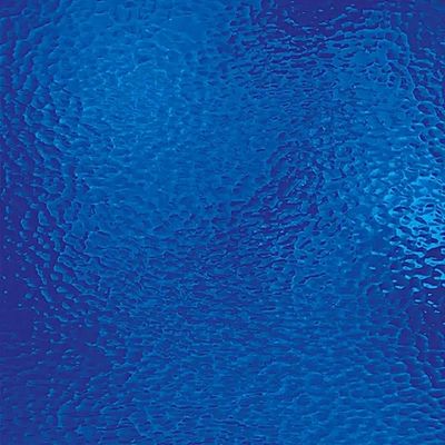 Medium Blue Transparent, Hammered