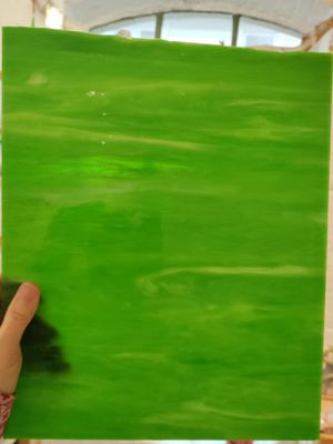 Medium Green streaky opal