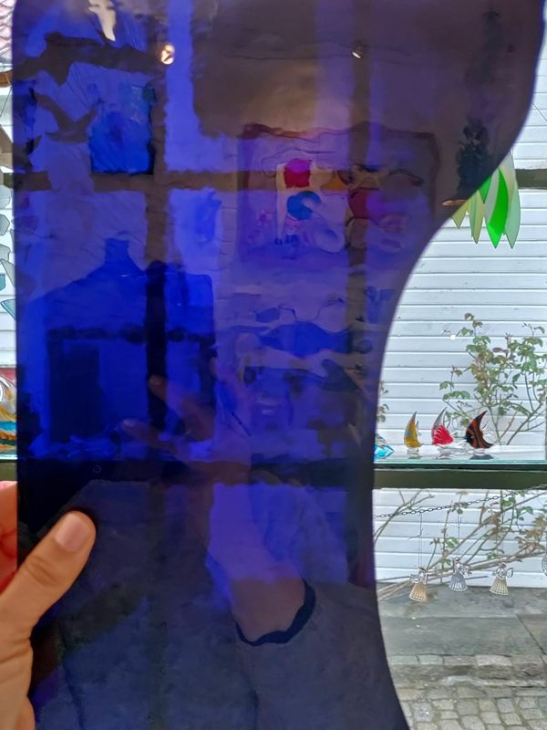 Deep Cobalt Blue Antique transparent Deep Cobalt Blue Antique transparent