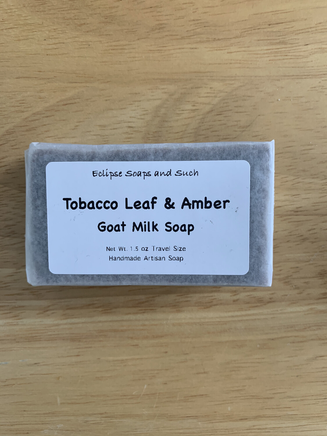 Tobacco Leaf & Amber Goat Milk Soap Travel Size