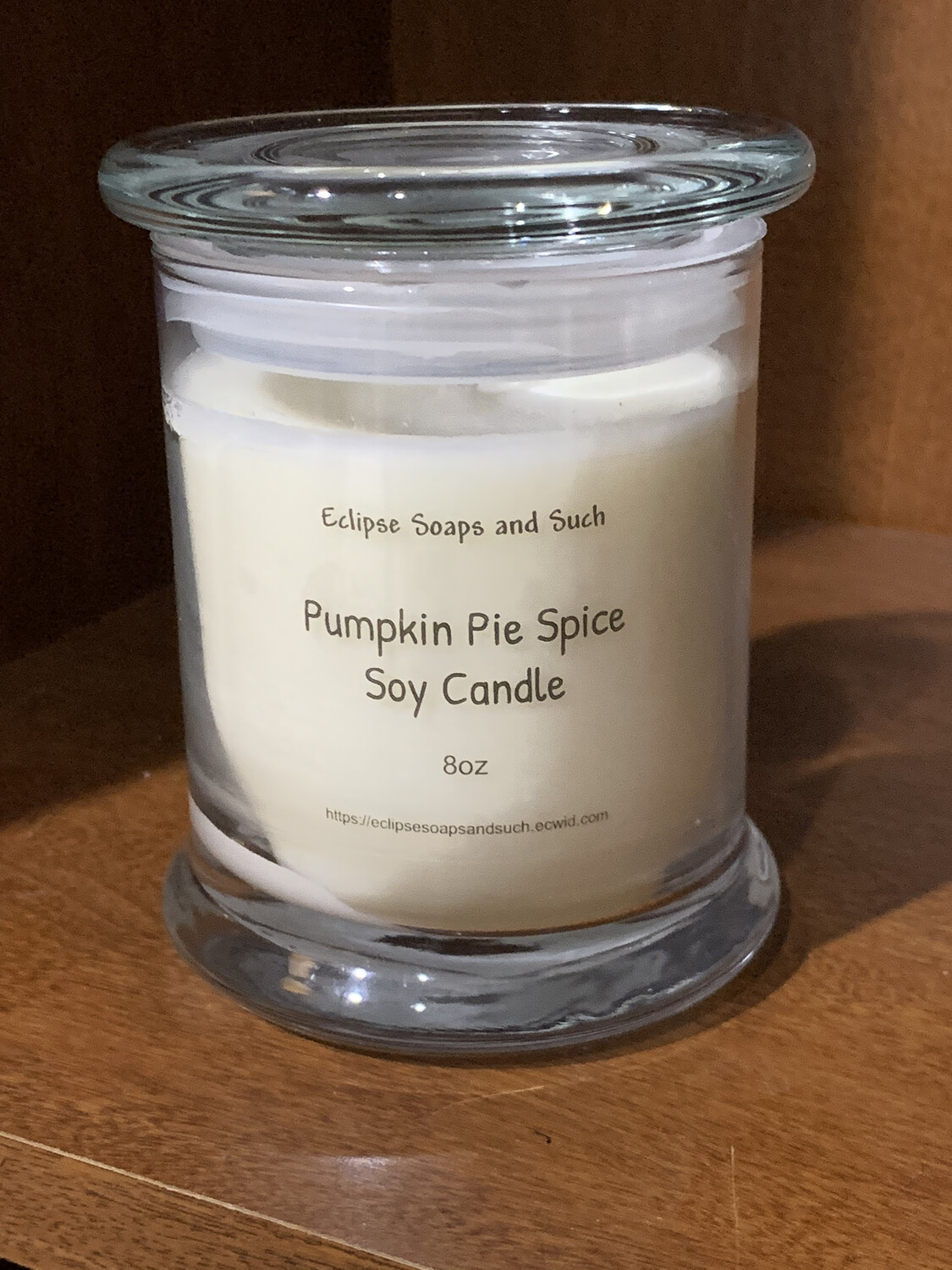 Pumpkin Pie Spice Scented Soy Candle 8oz