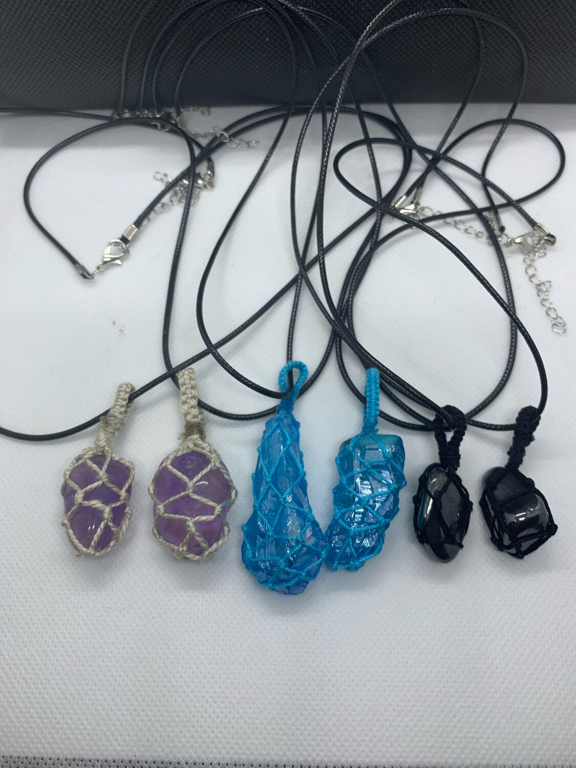 Macrame Wrapped Necklaces
