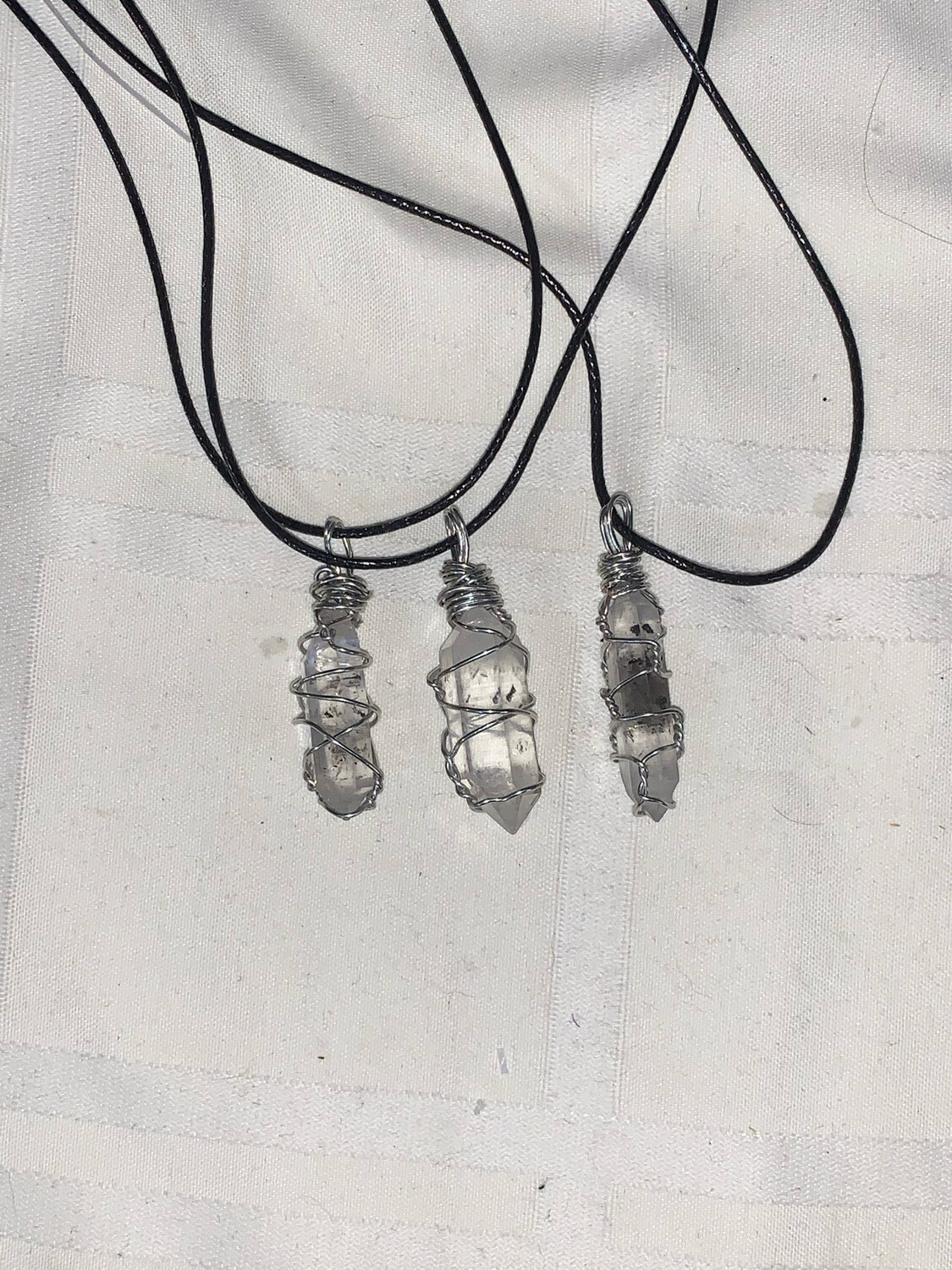 Herkimer Diamond Larger Wire Wrapped Necklace