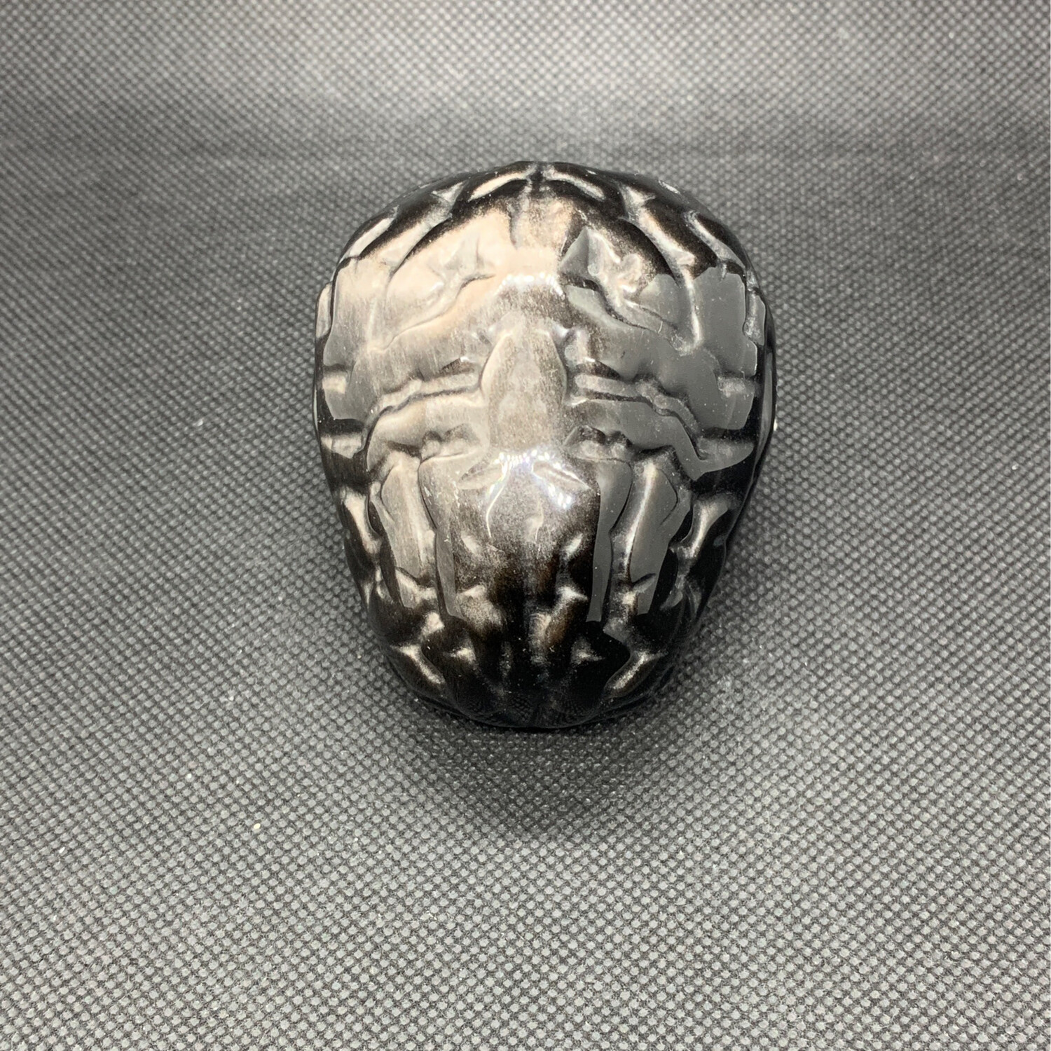Silver Sheen Obsidian Brain