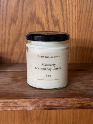 Mulberry Scented Soy Candle 7 oz