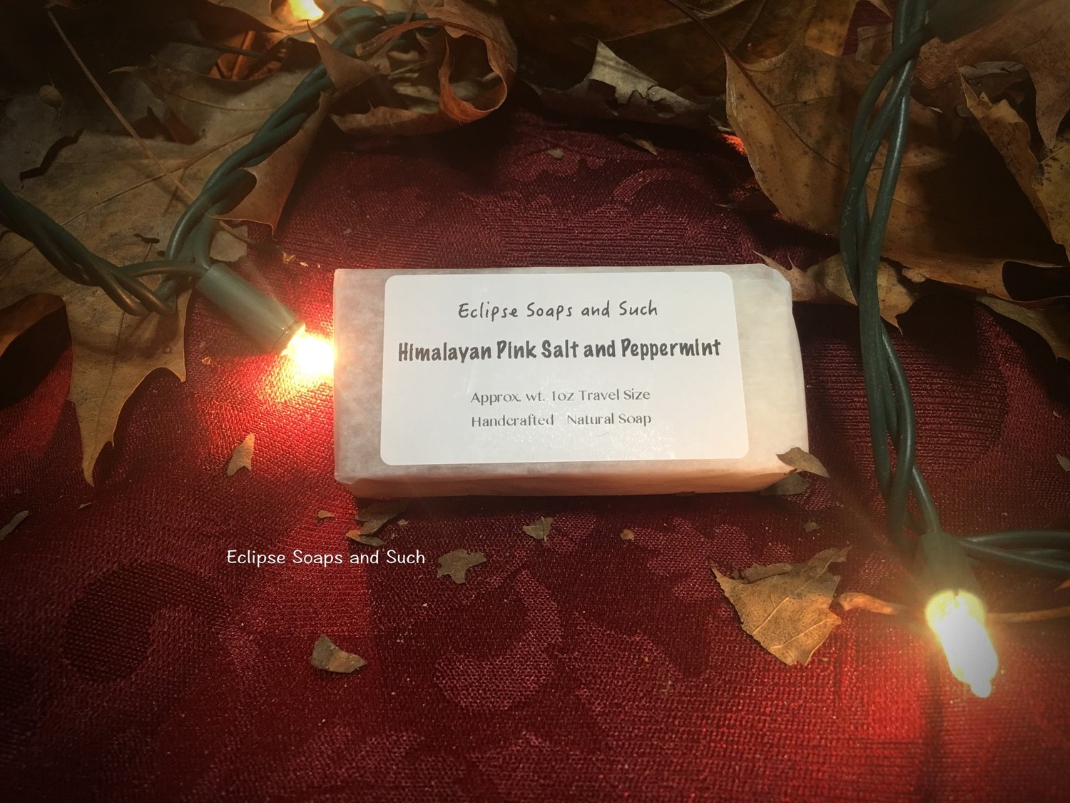 Himalayan Pink Salt and Peppermint 1oz Travel Soap