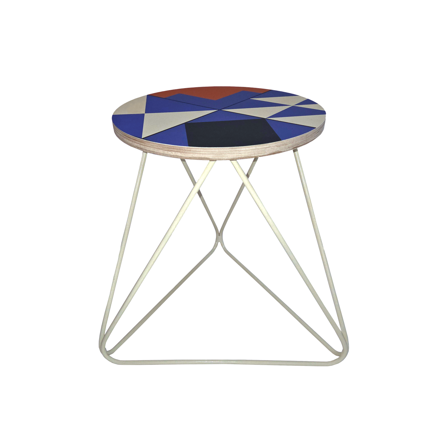 Retro Blue Stool