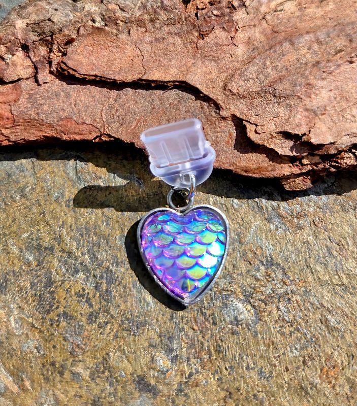 Phone charger dust cover with charm