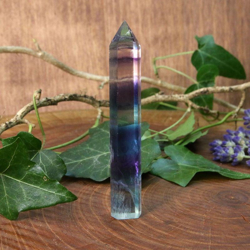 Fluorine rainbow AAA pointe polie 80 mm