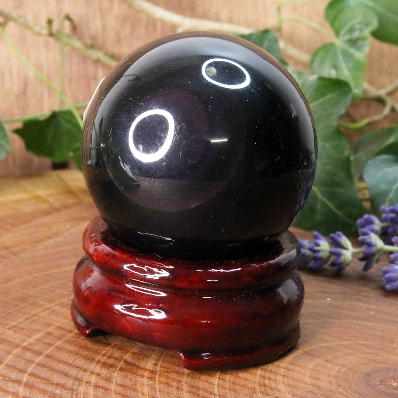 Obsidienne œil céleste sphère AA 55mm