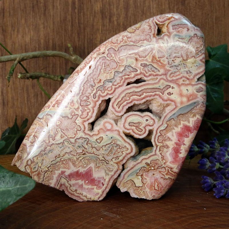 Rhodochrosite tranche 10 cm