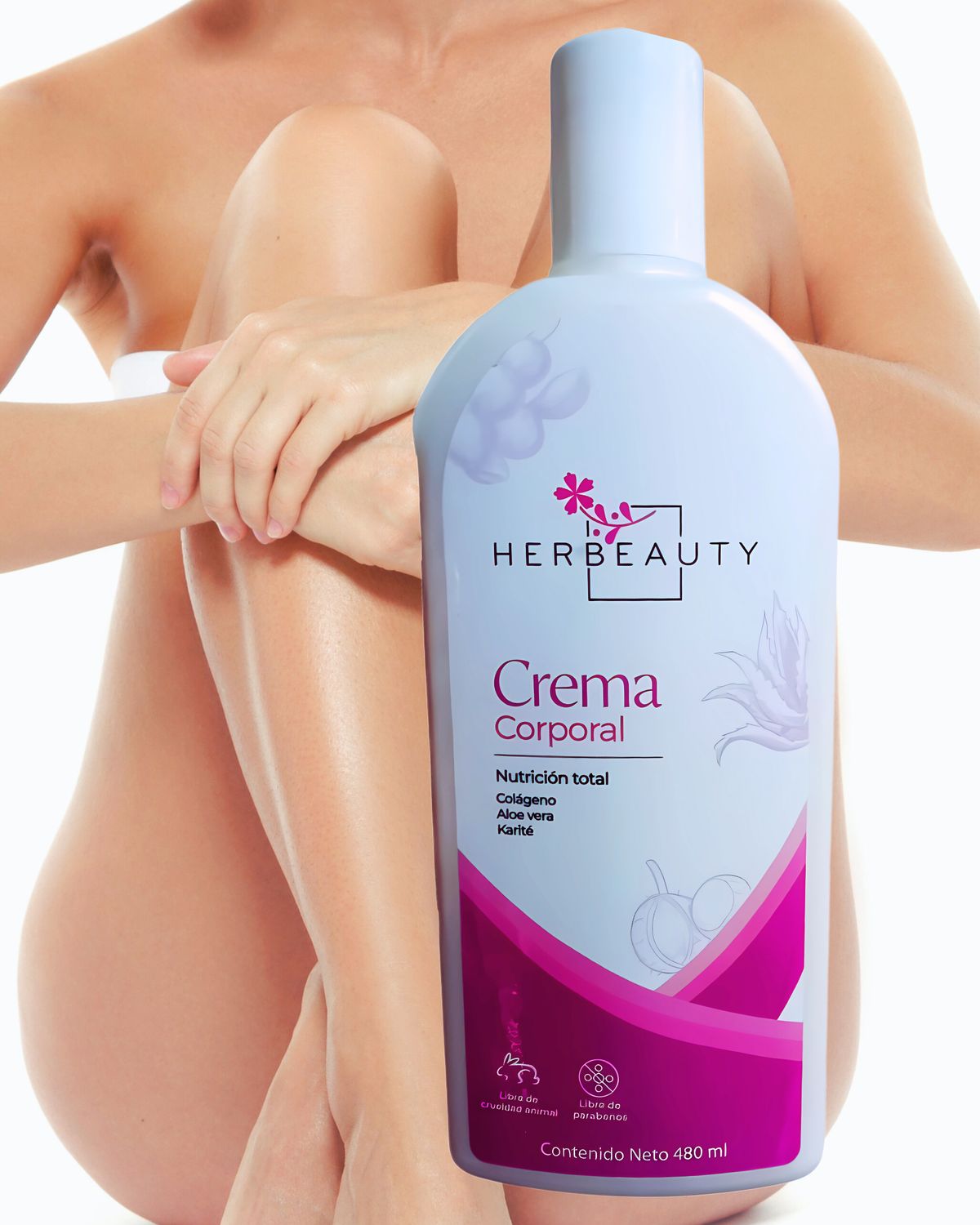 Crema Corporal Natural Skin con Colágeno  480 ml