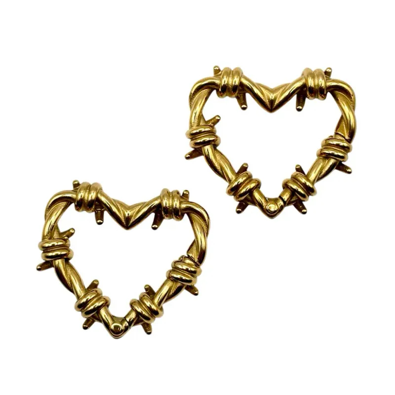 Barbed Heart Ear Weights (Pair)