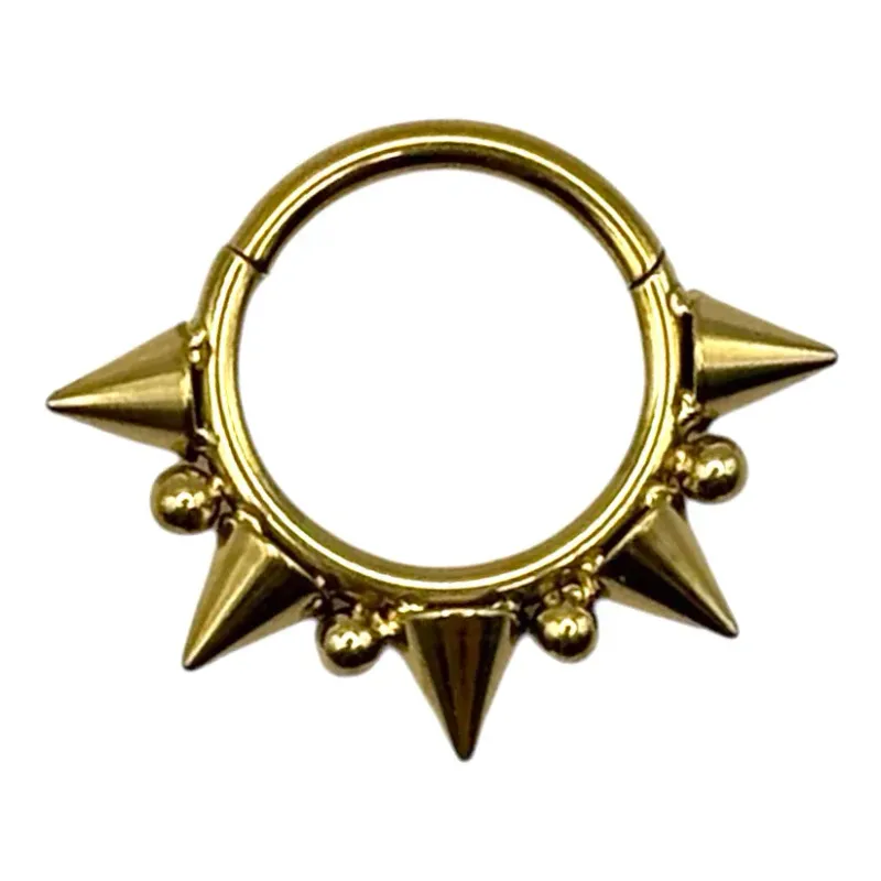 Spike Septum Clicker Gold