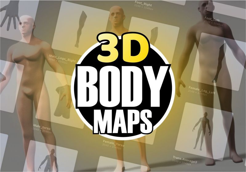 ProCreate 3D Körperteile