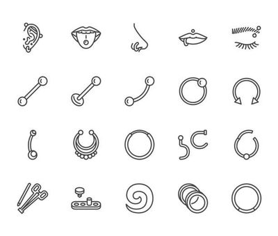 Piercings nach Körperstelle