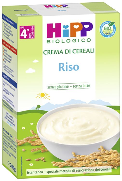HIPP BIO CREMA CRL RISO 200G
