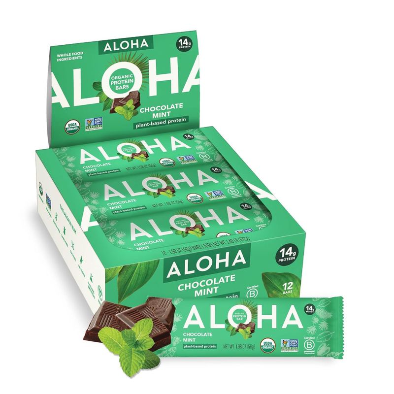 ALOHA Organic Protein Bar – Chocolate Mint