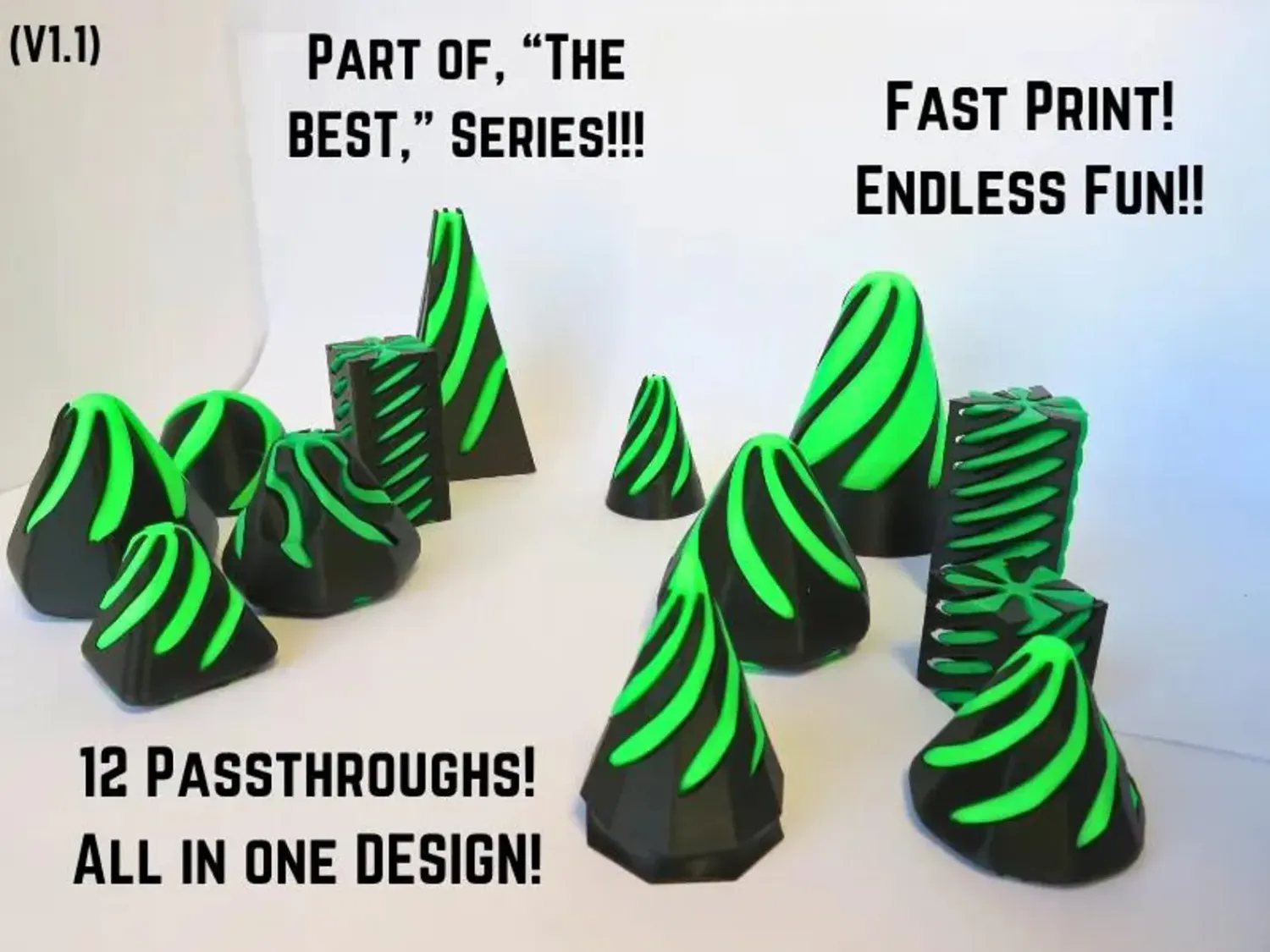 Spiral &amp; Fidget Toys -3D Printable Toy pack-Stress and Anxiety Relief Toy - 3D Printable STL Files, over 100 STL files