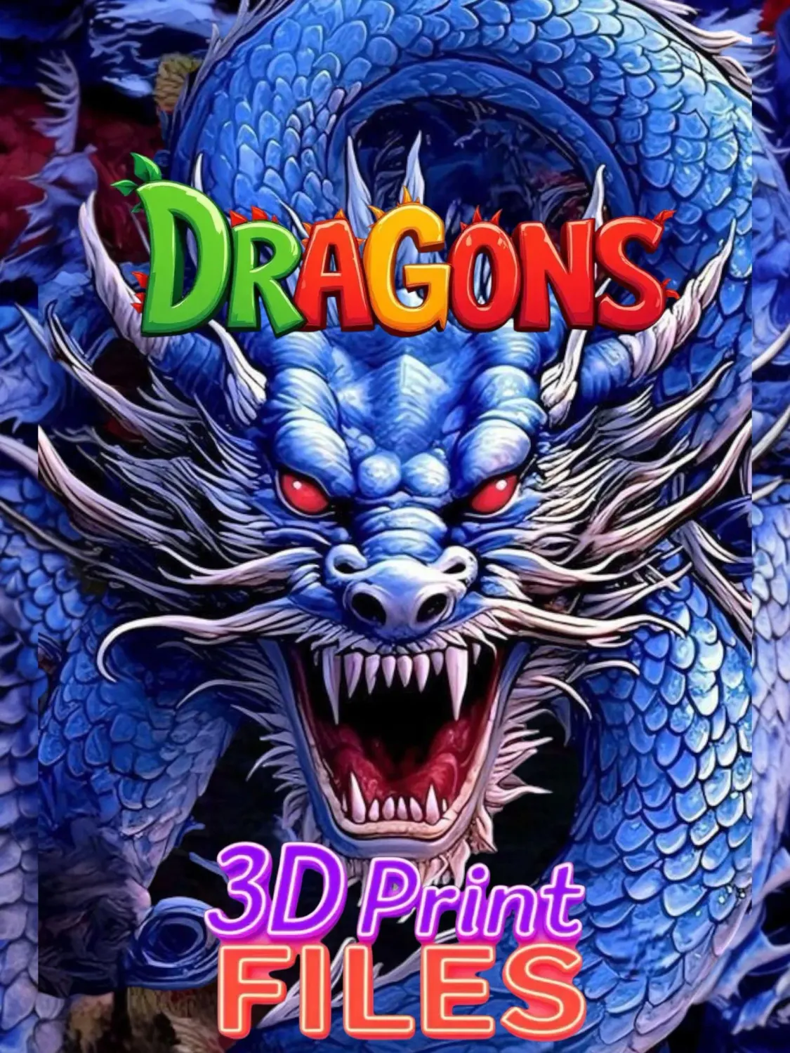 Dragons 3D printer files, Articulated, mini Flexi dragons, sculptures, busts, so many dragons, over 1000 models to choose from