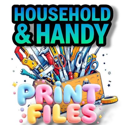 1000+ Household &amp; Handy 3D Printing STL files Models (Digital Download)