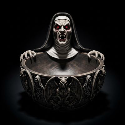 Halloween large candy bowls STL files, custom made by printflo3d. Perfect for Halloween.