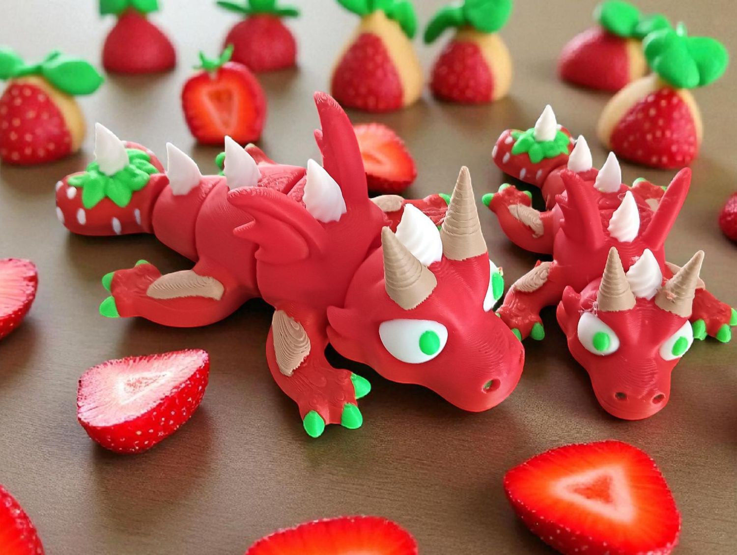 Flexi Ice Cream Dragon 3D Print Files: STL and 3MF