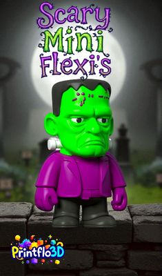Scary flexi mini&#39;s, ideal for Halloween displays, 10 different characters, pre painted in 3mf format and stl format, commercial use available