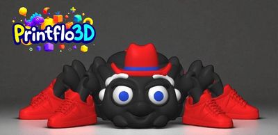 Black Widow Spider 3D Print Files: Articulated Flexi Design