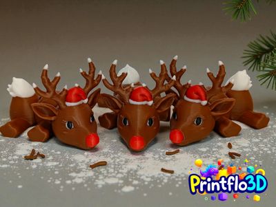 Cute Xmas Rudy Reindeer flexi