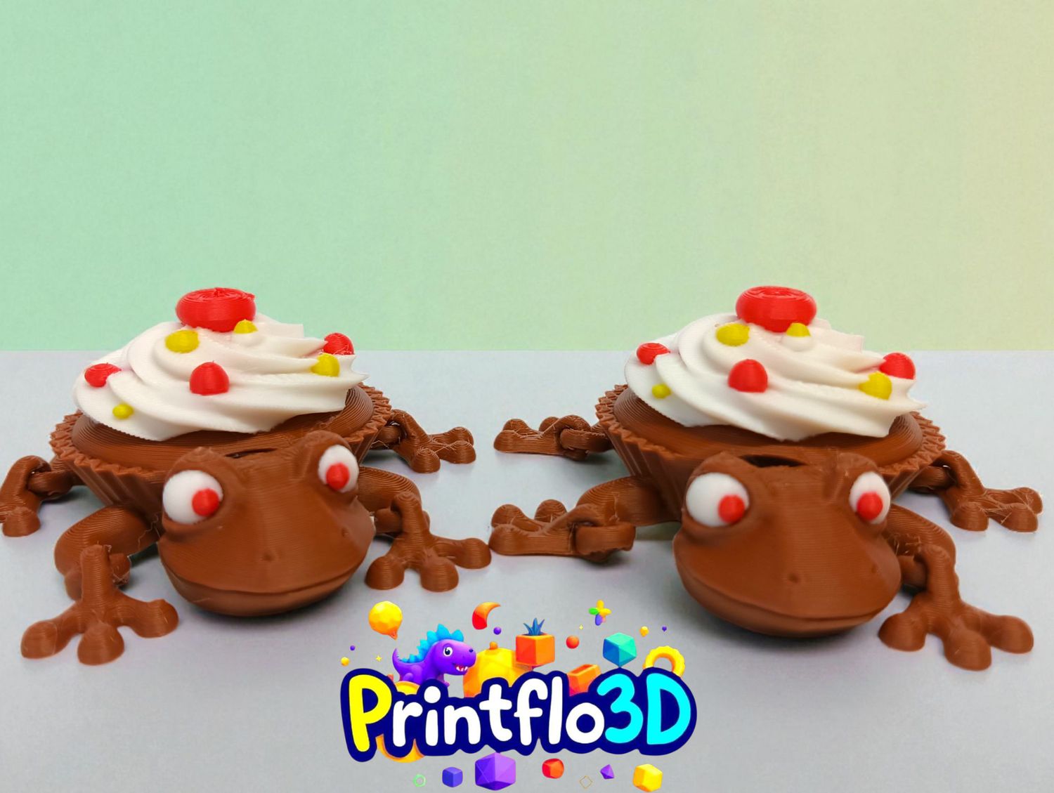 Chocolate Cupcake Flexi Frog