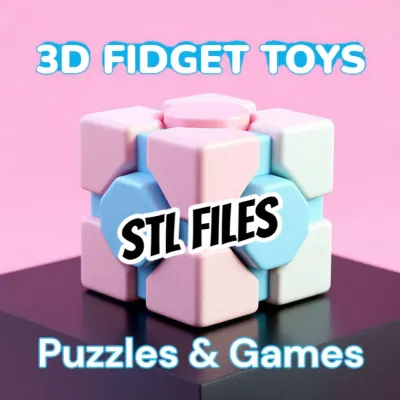 3D printable Fidget Toys, Games, Puzzles, Chess, little mini figure toys, spirals, lots to choose from over 500 files