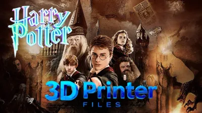Harry Potter 3D Print Files, over 300 files for printing, great variety of both STL &amp; 3MF Files, with images. many good models and variety