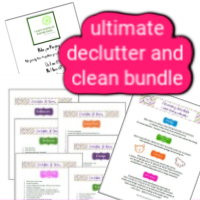 BUNDLE - Declutter and Clean (8 sheets of printables)